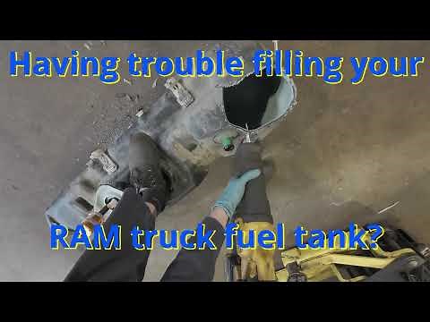 2020 RAM 1500 5.7 HEMI fuel tank filling problem. Issue with an inlet valve not opening. Poor design