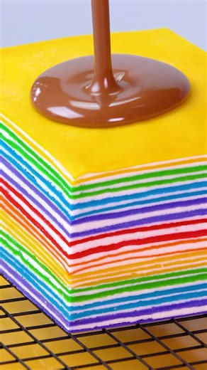 Rainbow thousand layer cake recipe