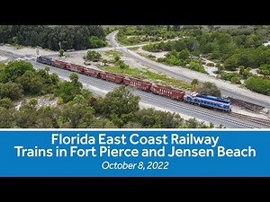 FEC trains in Fort Pierce and Jensen Beach - October 8, 2022