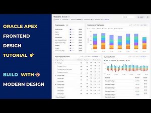 Oracle APEX Frontend Design Tutorial | Improve Page Design Step-by-Step