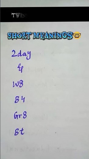 Unlock smart texting!💡Learn powerful short forms that make your writing quick, cool, and creative!✍️