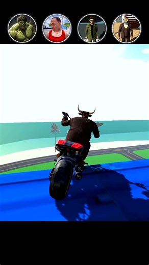 ALL BEST CHARECTER BIKE JUMPING CHALLENG🤯💪 || INDIAN BIKE DRIVING 3D || #games #tending #shorts