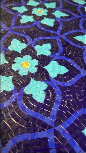 You Won’t Believe This Is Handmade 😳 Blue Moroccan Mosaic Magic