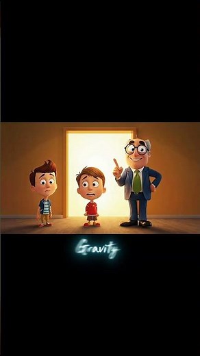 How Gravity Works! 🌍 | Fun Animated Cartoon for Kids #trending #shorts