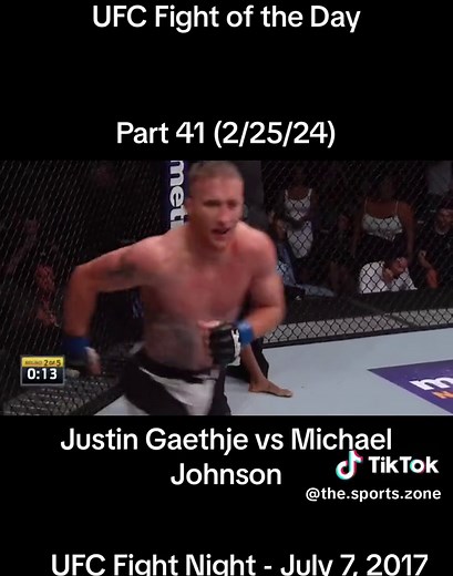 Justin Gaethje vs Michael Johnson UFC Fight Highlights