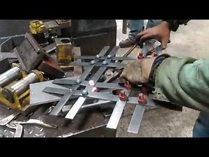 Setting Hot rivets with Ironworker