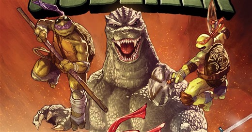 Get a first look at Teenage Mutant Ninja Turtles x Godzilla crossover event