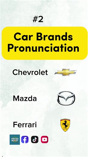 Car Brands Pronunciation #englishbulldogsoftiktok #english #aprannanglè #anglais