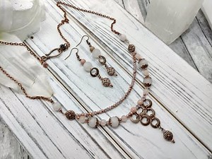 Necklace & Earrings Tutorial Featuring Bargain Bead Box Sept 2022 Products!