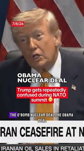 Donald Trump, 80, appeared visibly confused during much of Wednesday's NATO summit