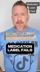 4K views · 128 reactions | MEDICATION LABEL FAILS. #signfails #funny #comedy #humor #fail | Matt Eubanks | Facebook