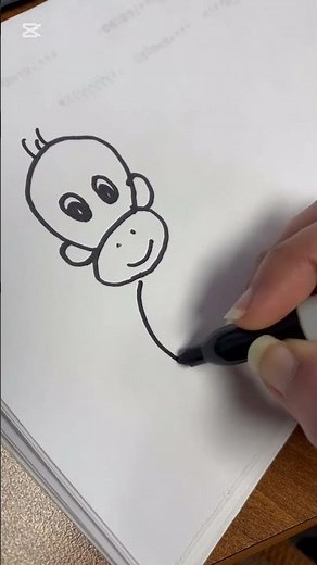 How to Draw a Simple Monkey Step by Step for Kids! 🐒