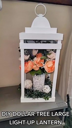 DIY Dollar Tree Light-Up Lantern Tutorial