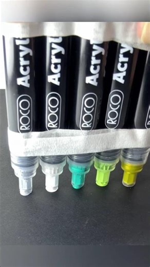 Activating Acrylic Marker #art #drawing #painting #coloring #acrylicpainting #acrylic #markers #asmr