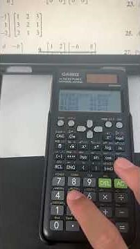 How to multiply matrices on Casio FX-991 ES Plus C #mathematics #mathematics #mathstricks #matrices