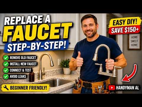 How to Replace a Faucet and Save Money!