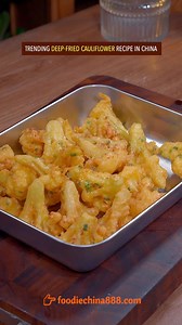 1.6M views · 13K reactions | Trending deep-fried cauliflower recipe in China. Do u want to try? #recipe #cooking #chinesefood #cauliflower #vegetables | foodiechina888 | Facebook