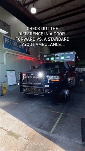 Here’s a quick look at a comparison between our 14’ standard layout and our 14’ door-forward layout. . . . . . . . . . #ambulance #emslife #firstresponders #emt #texasmade #medic #ambulanza #fireandrescue #firechief | Frazer, Ltd.