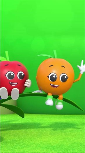 Five Cute Fruits Jumping On The Bed🍇Kids Song #shorts #meekosfamily