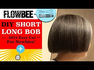 Easy flowbee long undercut, super short, short, medium, long bob undercut haircut (clipper option)