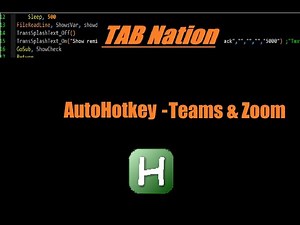 AutoHotkey - Zoom API and Teams Part 1