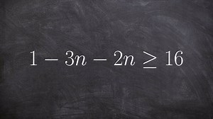 Solving and graphing a one-variable inequality