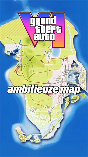 De GTA 6 Map Is PERFECT! #GTA6 #GTAVI #Grandtheftautovi #Gaming #Nederlands