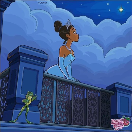 Happy Color - Princess And The Frog (2009 Films) Hey Princess Can I Talk My Question Please