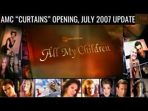 All My Children "Curtains" Opening, July 2007 Update: Bianca & Zoe Depart; A New Greenlee Arrives!
