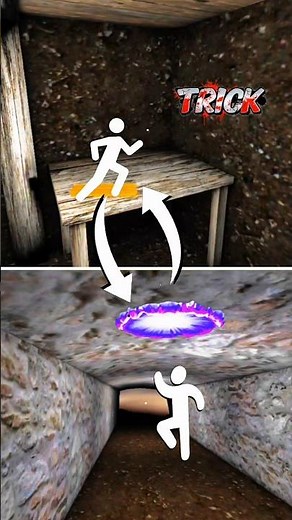 Granny 1 Real Ways To Escape Without A Car 🚘❌ #shorts #gaming #granny