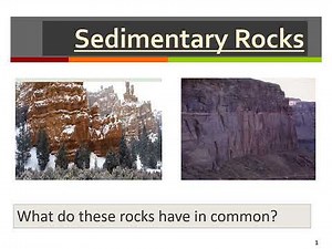 KS3 Formation of sedimentary rock lesson- How are sedimentary rocks formed