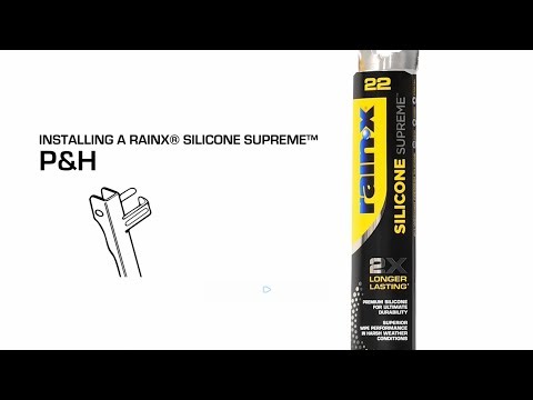 Rain X Silicone Supreme Wiper Blade Regular P&H Installation