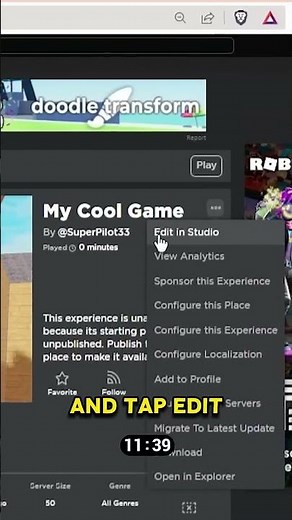How to Publish a Starting Place in ROBLOX STUDIO