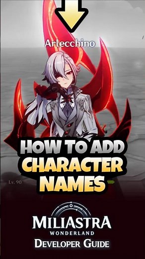 How To Generate & Display Genshin Character Names in Miliastra Wonderland Classic Mode