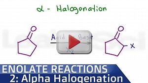 Alpha Halogenation Reaction of Ketones and Aldehydes