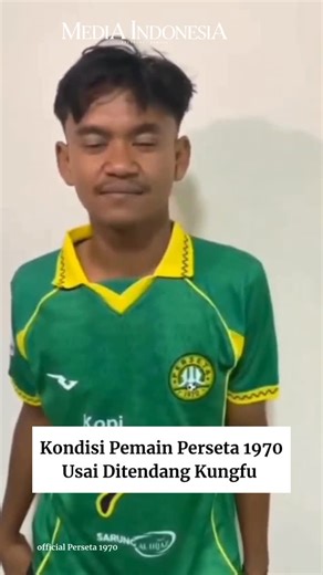 Media Indonesia on Instagram: "Kondisi Pemain Korban Tendangan Kungfu Firman Nugraha, pemain @perseta1970 yang ditendang di bagian dada oleh pemain PS Putra Jaya Sumurwaru, Muhammad Hilmi, kini kondisinya telah mengalami pemulihan. Sebelumnya, insiden pelanggaran yang mendapat kartu merah langsung oleh wasit terjadi dalam laga lanjutan Liga 4 Jawa Timur antara klub Putra Jaya versus Perseta 1970 pada Senin, (5/1) di Gelora Bangkalan Madura, Jawa Timur. Insiden terjadi pada menit 70-an, ketika Pu