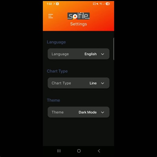 Solfile New Release Solfile Astrology App available in your App Store 30-Day Free Trial * Dark Mode for night-time viewing. * Visualize your astrological patterns and measured trends over time with our new interactive Line Chart option. * German language | Solfile