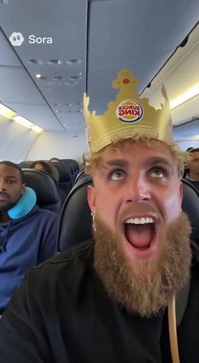 Get that Neck Hurt off the plane! #comedy #ai #jakepaul #sora #plane