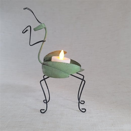 Metal Miniature Praying Mantis Tea Light Sculpture - Etsy