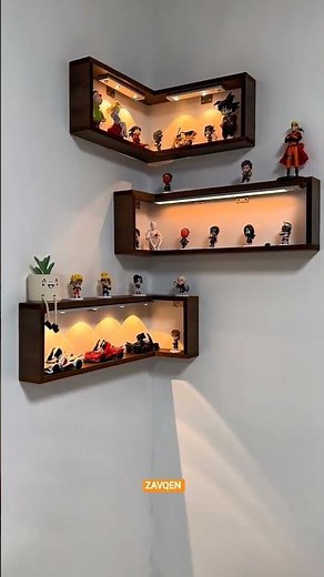 No-Drill Corner Shelf | Stylish Floating Storage Rack | Home Organization Hack