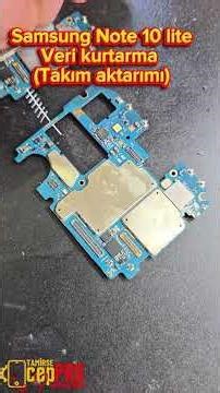 Samsung Note 10 lite Veri kurtarma...Öncesinde yapılan müdahaleler...#tamir #samsung #verikurtarma