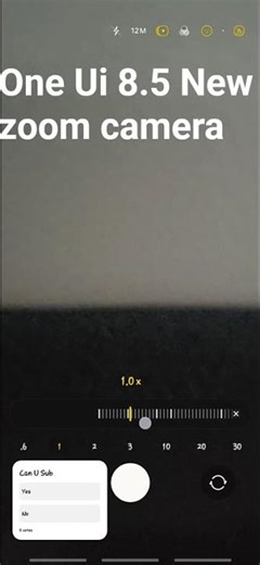 One Ui 8.5 New zoom Camera