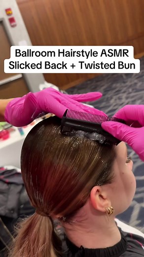 Ballroom Hairstyle Tutorial: ASMR Slicked Back Twist