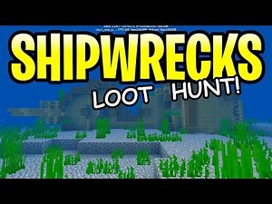 Minecraft Update Aquatic Shipwreck Loot! ALL SHIPS EXPLORED! PE, Xbox, PS4 & Switch