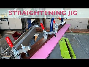 Table saw straightening jig. DIY