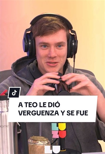 Teo se sonroja y se va al cruzarse con Agus - Luzu TV