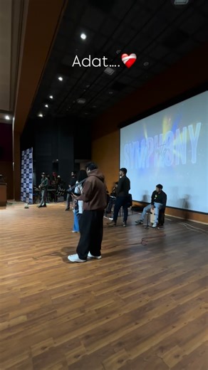 Amity musical band on Instagram: "Adat :❤️‍🩹 Live vocals, real emotions, and a whole lot of Amity energy. Aadat— but make it Symphony of Amity. #SymphonyOfAmity #AmityUniversity #LiveVibes #CampusMusic #Aadat"
