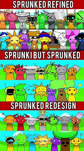Sprunked Refined VS Sprunki but Sprunked VS Sprunked Redesign