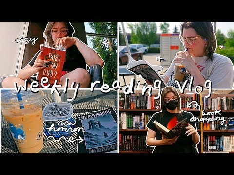 ✨️ a weekly reading vlog feat. new slasher horror books, birthday gifts, and book shopping ✨️