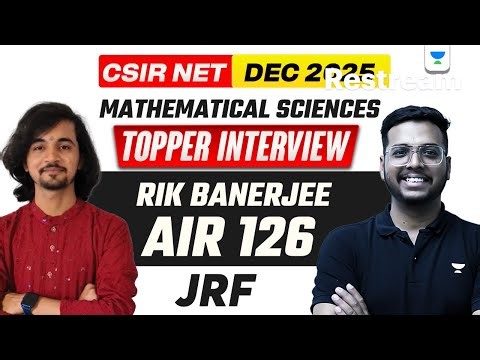AIR 129 CSIR NET Dec 2025 | How I Did It | CSIR NET Dec 2026 Result | CSIR NET Mathematical Science